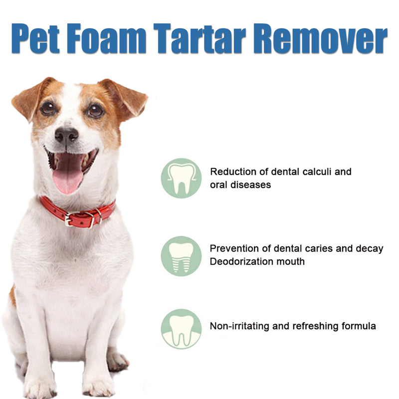 🐶🐱 Tartar Remover Foam for Dogs
