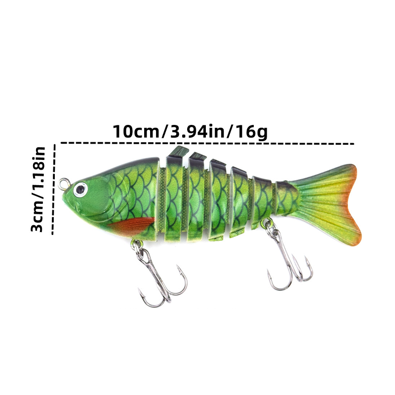 🎣 Save 50%! 🐟 Multi-Jointed Bionic Swimming Bait / Fishing Lure Wobbler