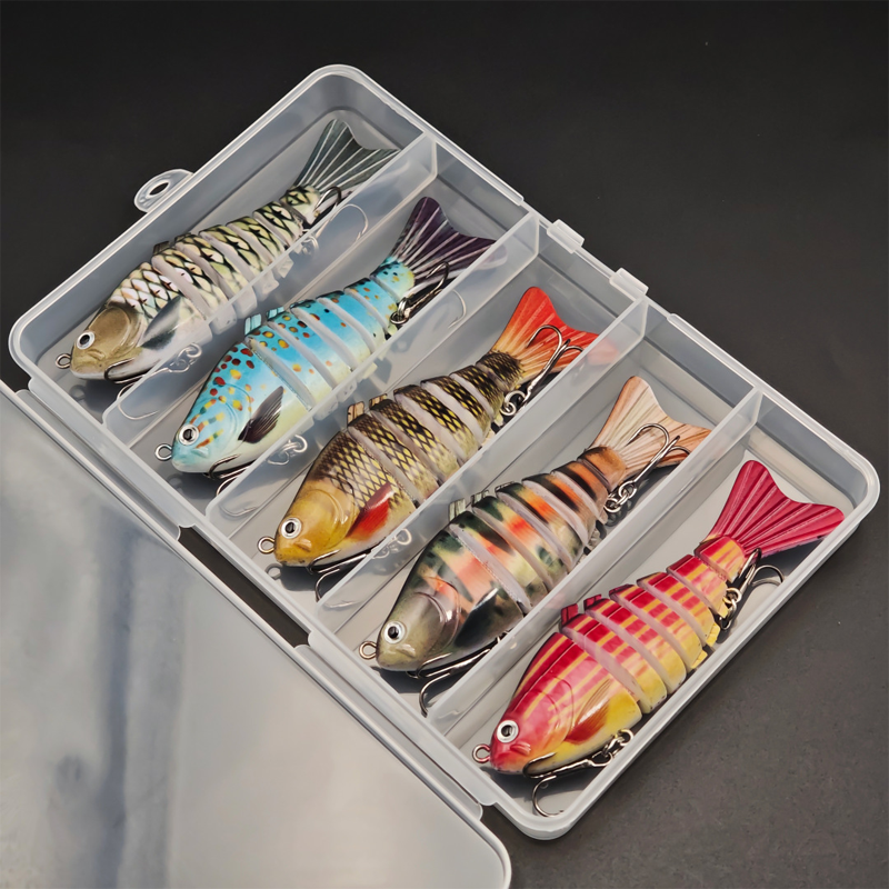 🎣 Save 50%! 🐟 Multi-Jointed Bionic Swimming Bait / Fishing Lure Wobbler