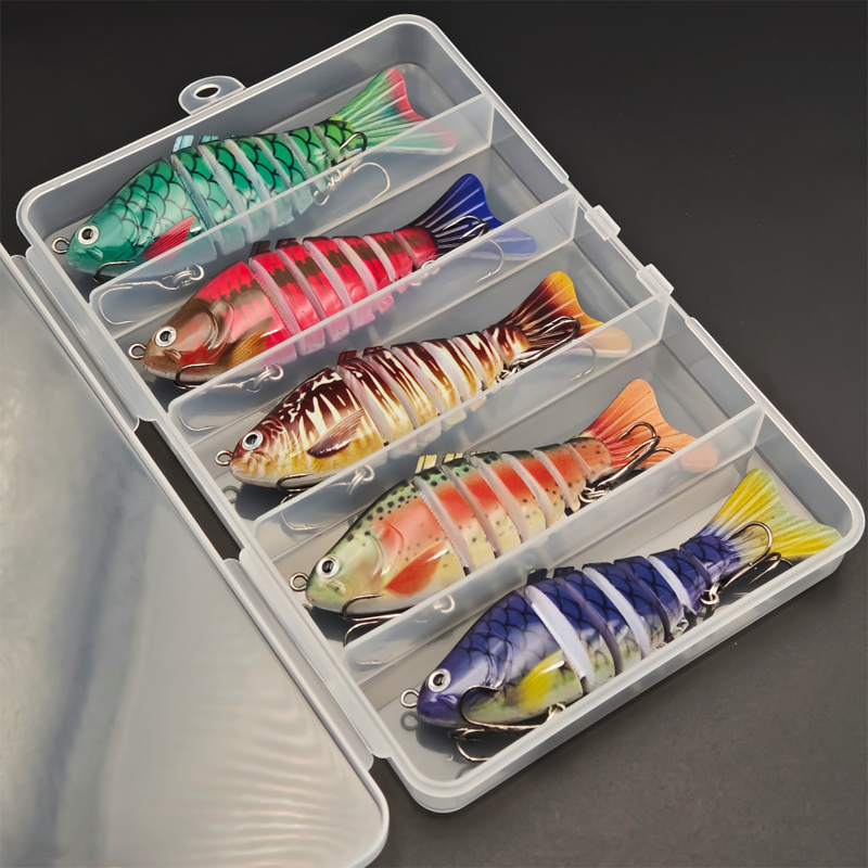 🎣 Save 50%! 🐟 Multi-Jointed Bionic Swimming Bait / Fishing Lure Wobbler