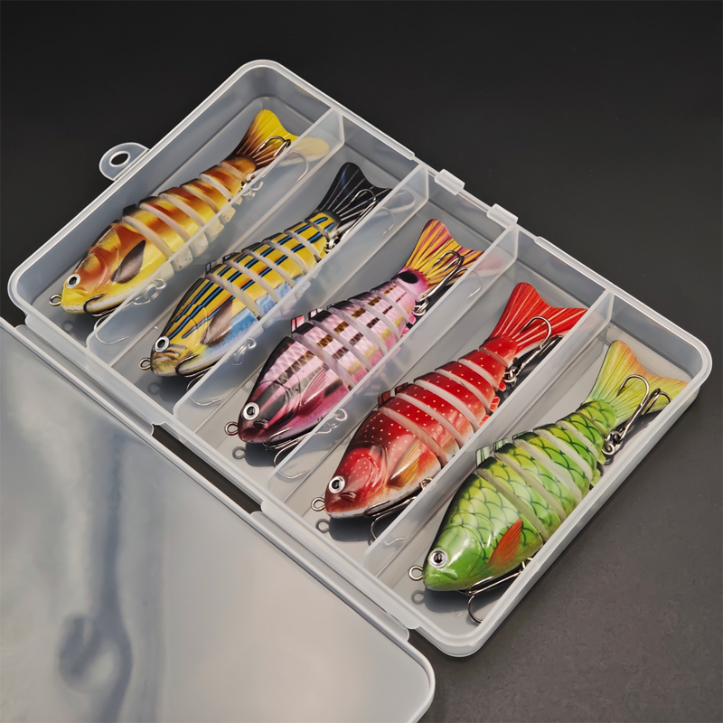 🎣 Save 50%! 🐟 Multi-Jointed Bionic Swimming Bait / Fishing Lure Wobbler