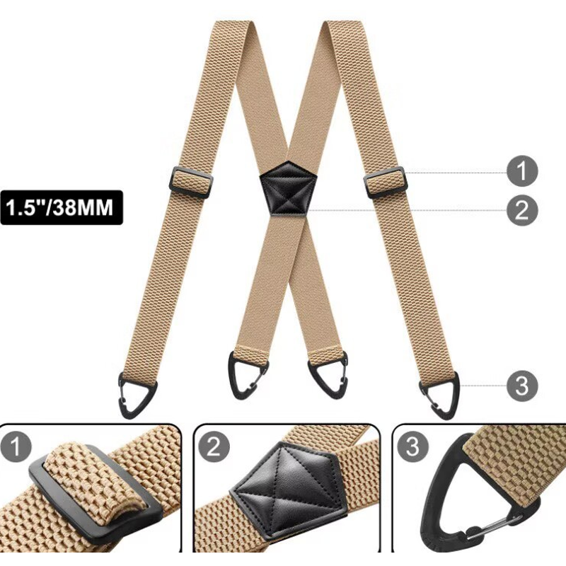 Durable and Adjustable Elastic Suspenders