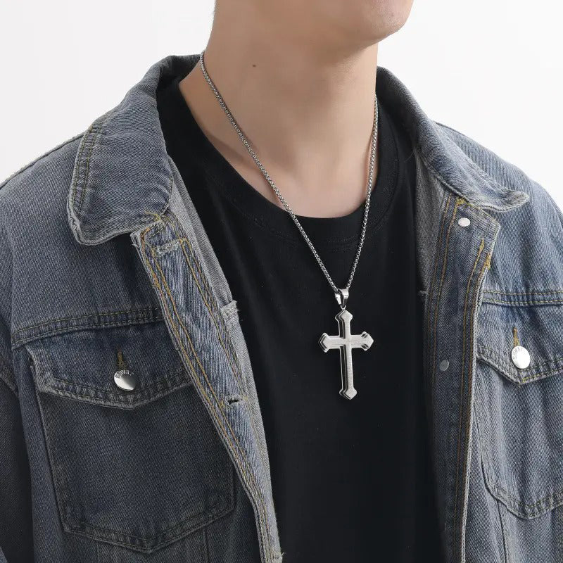 📢📢 50% OFF!! ⏰ Men's Lord's Prayer Cross Necklace