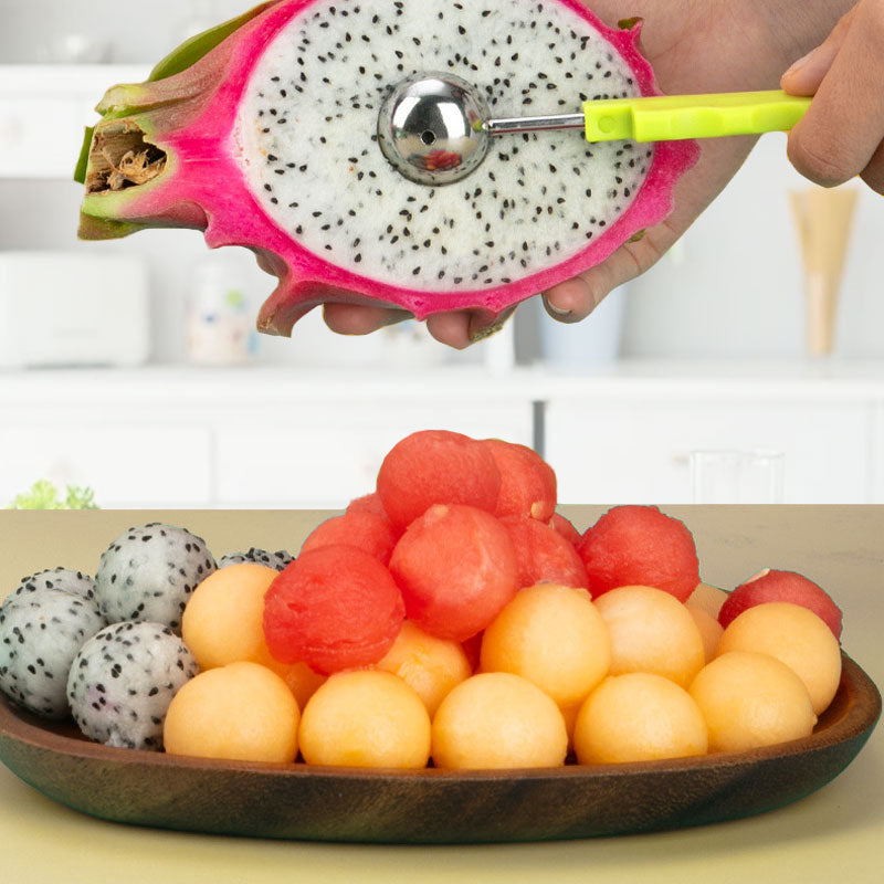 3-in-1 Stainless Steel Melon Baller and Spoon Set