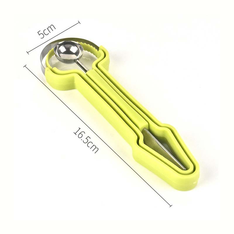 3-in-1 Stainless Steel Melon Baller and Spoon Set