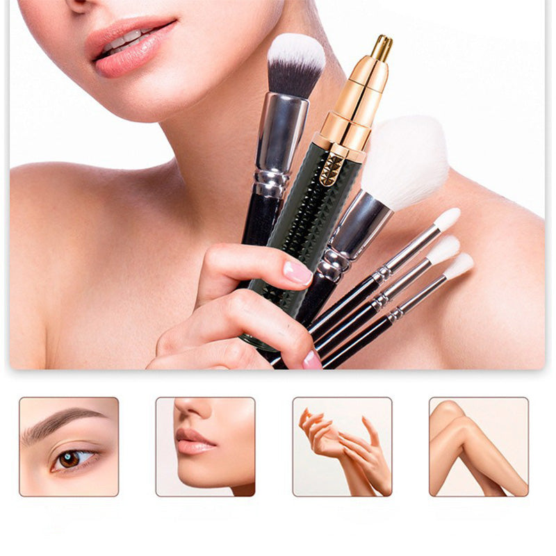 💈 3-in-1 Electric Eyebrow Trimmer – Interchangeable Heads for Brows, Face, and Detailing – Unisex Design to Keep You Well-Groomed Anywhere, Anytime