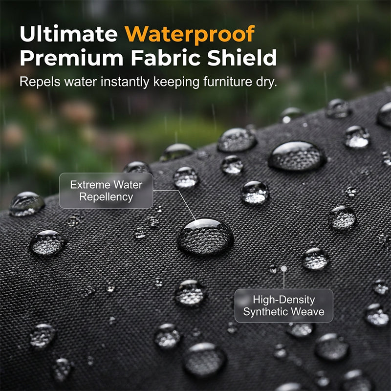 Waterproof Garden Furniture Cover – Made of 210D Oxford Fabric, UV-Resistant and Windproof