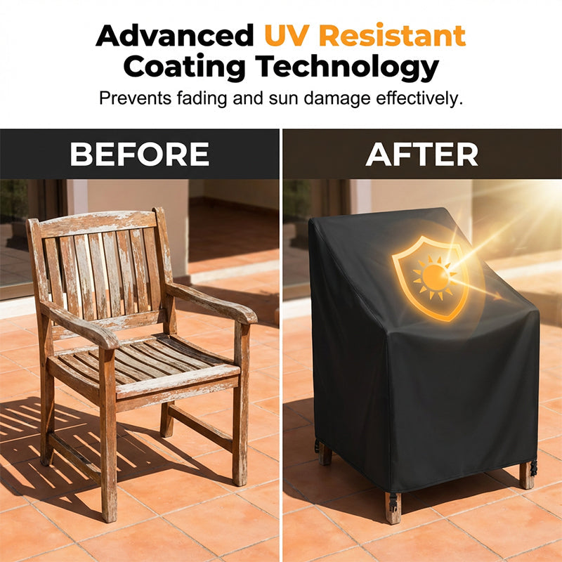 Waterproof Garden Furniture Cover – Made of 210D Oxford Fabric, UV-Resistant and Windproof