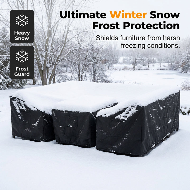 Waterproof Garden Furniture Cover – Made of 210D Oxford Fabric, UV-Resistant and Windproof