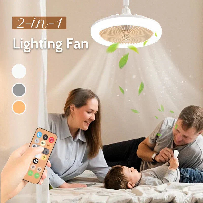 LED Ceiling Fan with Remote Control – Quiet, 3 Light Modes, Energy Efficient 🌀