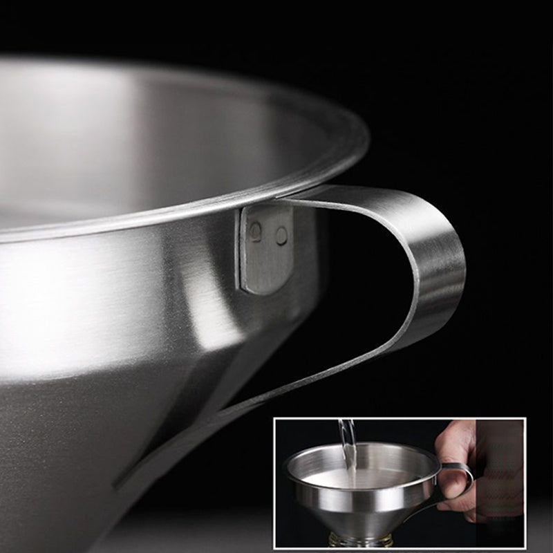 Stainless Steel Filter Funnel – Includes Free Fine Mesh Filter