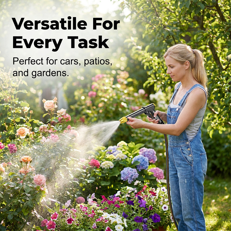 🏆 High-Pressure Washer / High-Pressure Jet 💦 Ergonomic Grip • Pressure Nozzle – Powerful Car Wash 🚗 and Garden Watering 🌻 Easy and Simple to Use! 👍