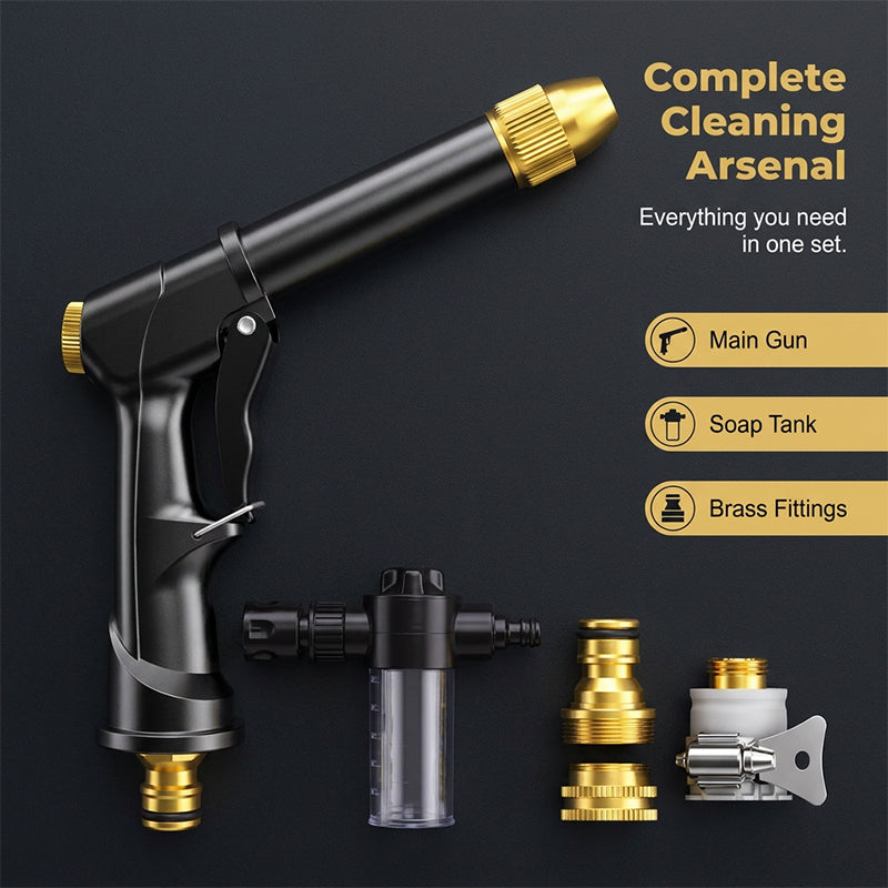 🏆 High-Pressure Washer / High-Pressure Jet 💦 Ergonomic Grip • Pressure Nozzle – Powerful Car Wash 🚗 and Garden Watering 🌻 Easy and Simple to Use! 👍