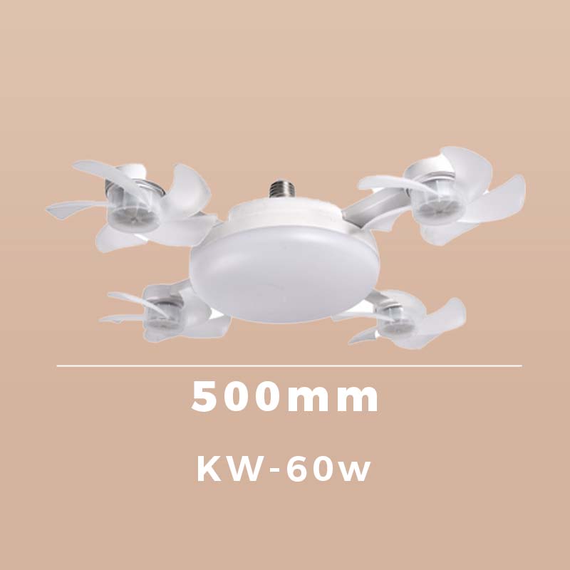 New E27 Ceiling Fan with Light – 2-in-1 Quiet LED Fan Light