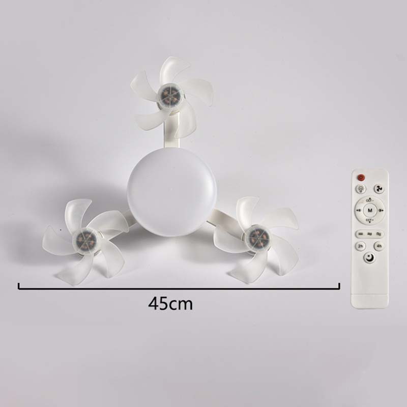 New E27 Ceiling Fan with Light – 2-in-1 Quiet LED Fan Light