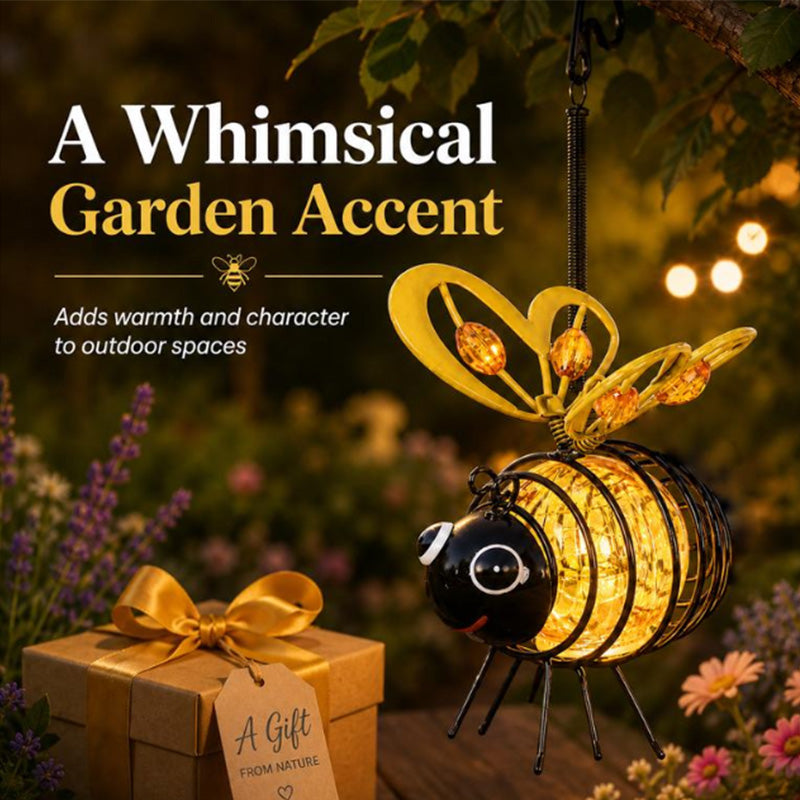 Solar Hanging Light with Bees