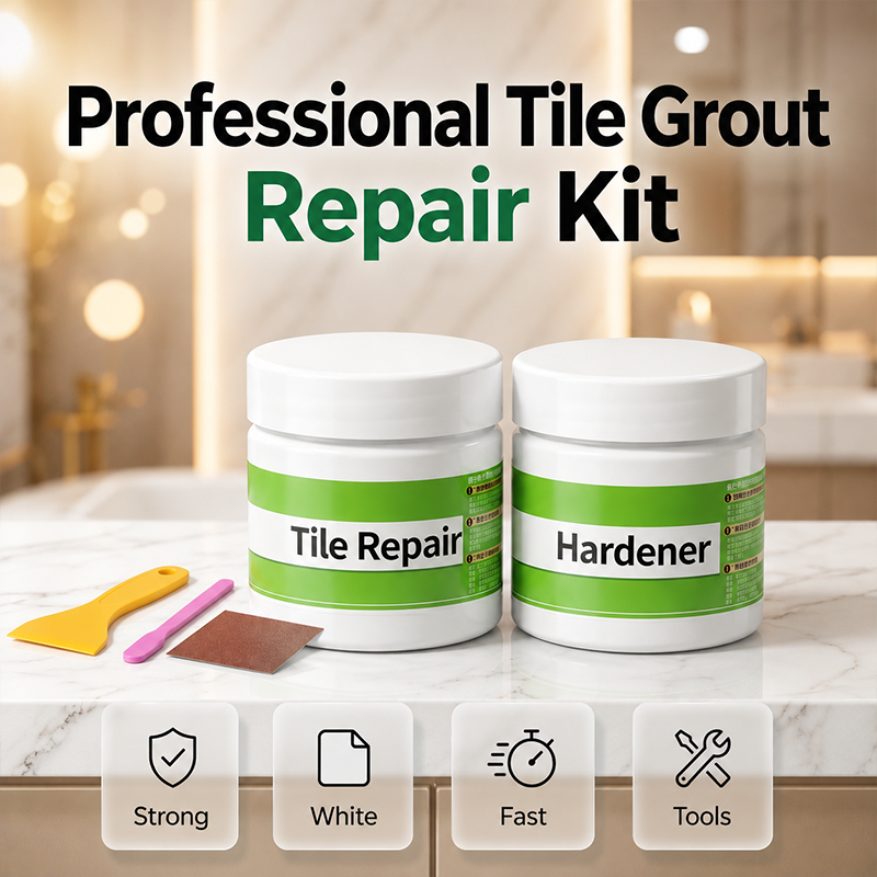 Tile Grout Cleaning and Repair Kit – Remove Cracks and Restore Shine 🧱✨ Professional Repair in Minutes – No Experience Needed, Clean & Perfect Results! 🛠️💎