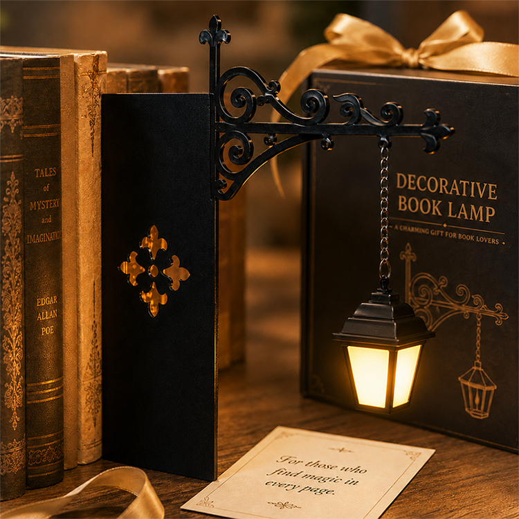 📢📢 50% OFF RIGHT NOW! 🔥 Mini Retro Street Lamp Bookend 📚💡 – Unique Design for Your Bookshelf