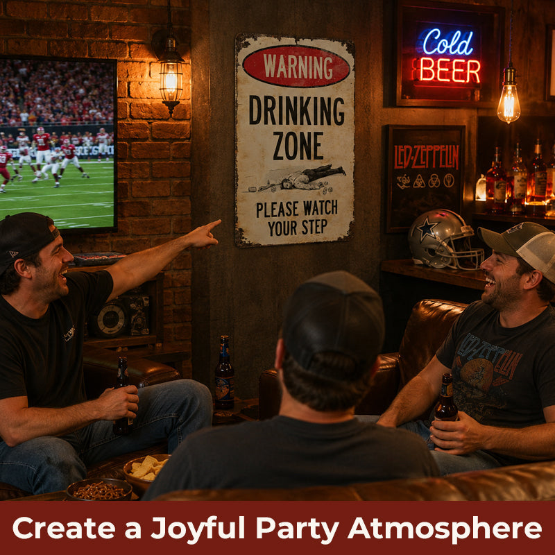 📢📢 50% OFF RIGHT NOW! 🔥 Retro Metal Bar Sign – Rustic Warning Sign for Wall Decor
