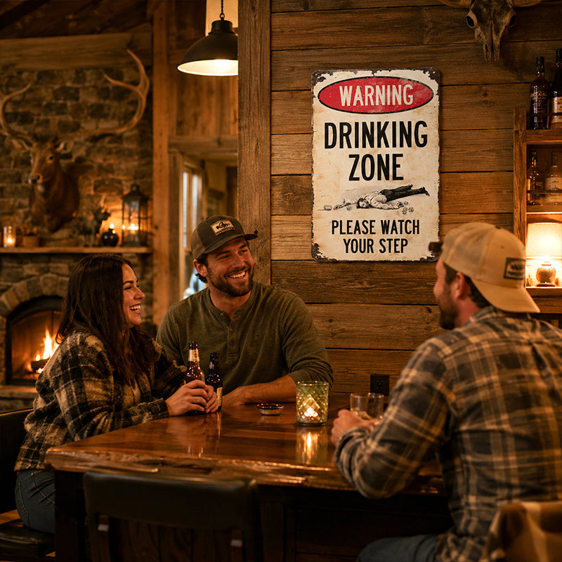 📢📢 50% OFF RIGHT NOW! 🔥 Retro Metal Bar Sign – Rustic Warning Sign for Wall Decor