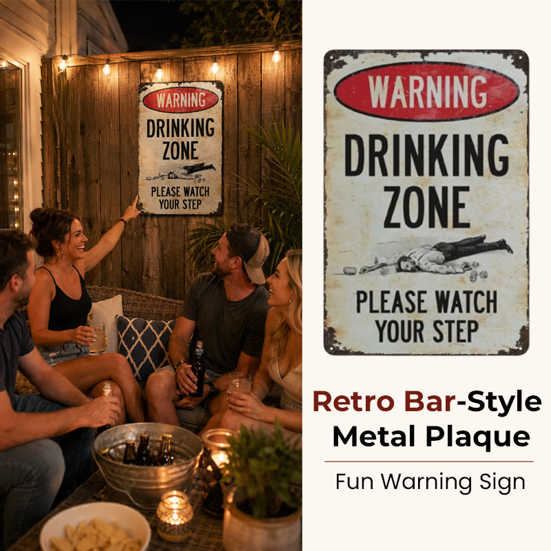 📢📢 50% OFF RIGHT NOW! 🔥 Retro Metal Bar Sign – Rustic Warning Sign for Wall Decor
