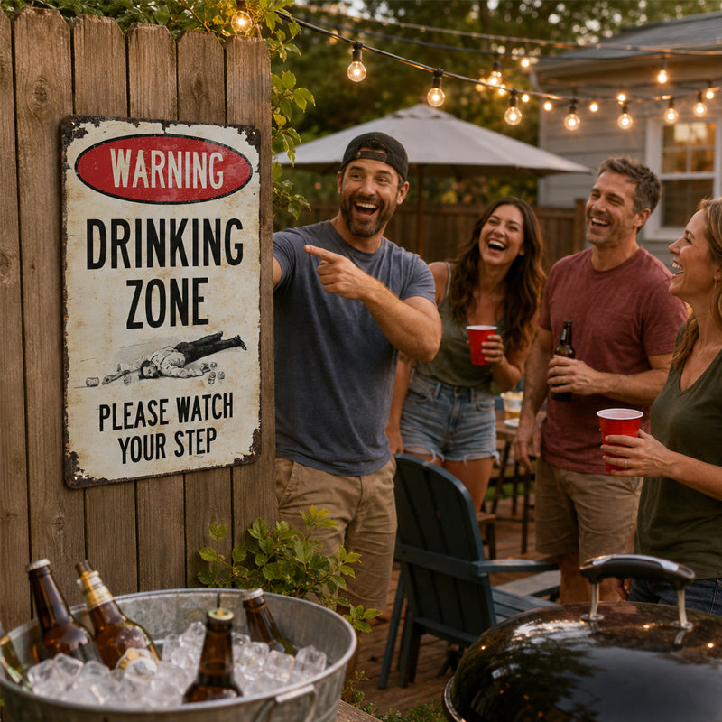 📢📢 50% OFF RIGHT NOW! 🔥 Retro Metal Bar Sign – Rustic Warning Sign for Wall Decor