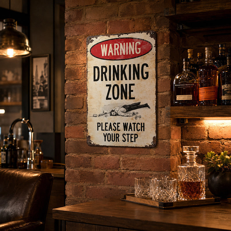 📢📢 50% OFF RIGHT NOW! 🔥 Retro Metal Bar Sign – Rustic Warning Sign for Wall Decor
