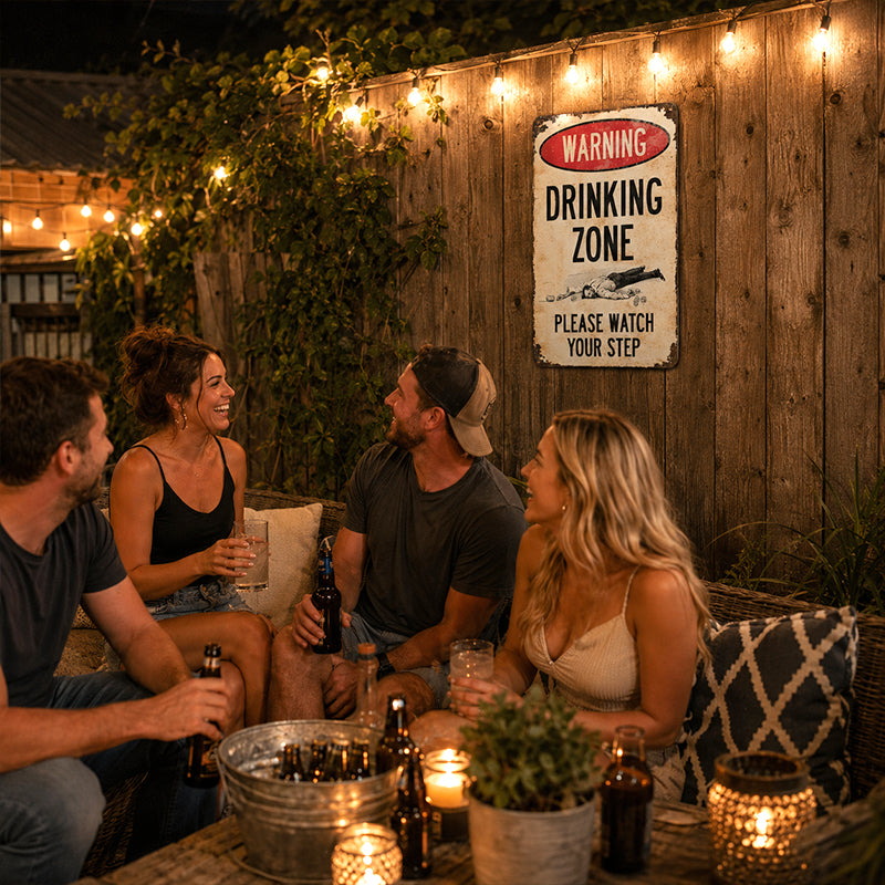 📢📢 50% OFF RIGHT NOW! 🔥 Retro Metal Bar Sign – Rustic Warning Sign for Wall Decor
