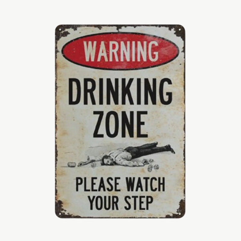 📢📢 50% OFF RIGHT NOW! 🔥 Retro Metal Bar Sign – Rustic Warning Sign for Wall Decor