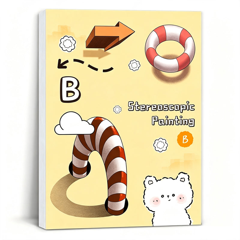 Magic 3D coloring book for kids – Educational and creative sketchbook
