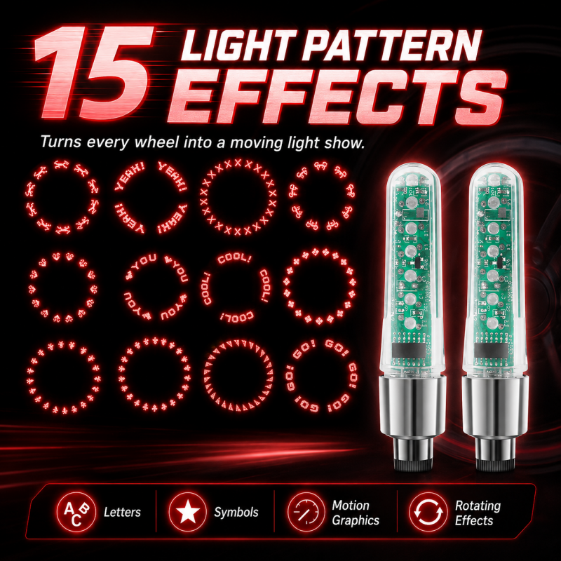 Waterproof Bike Valve Stem Lights