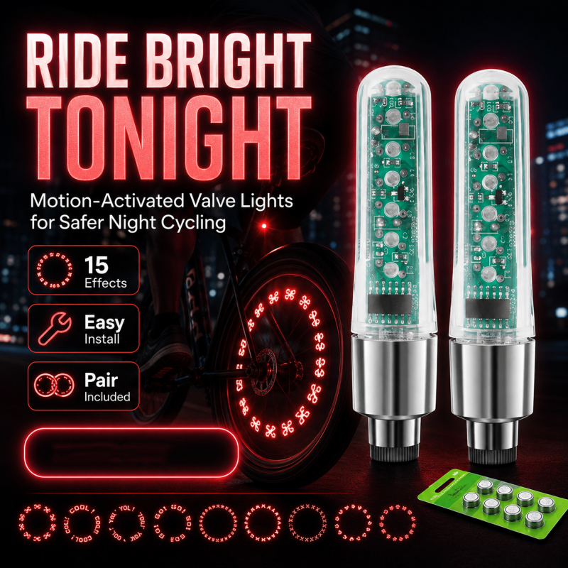 Waterproof Bike Valve Stem Lights