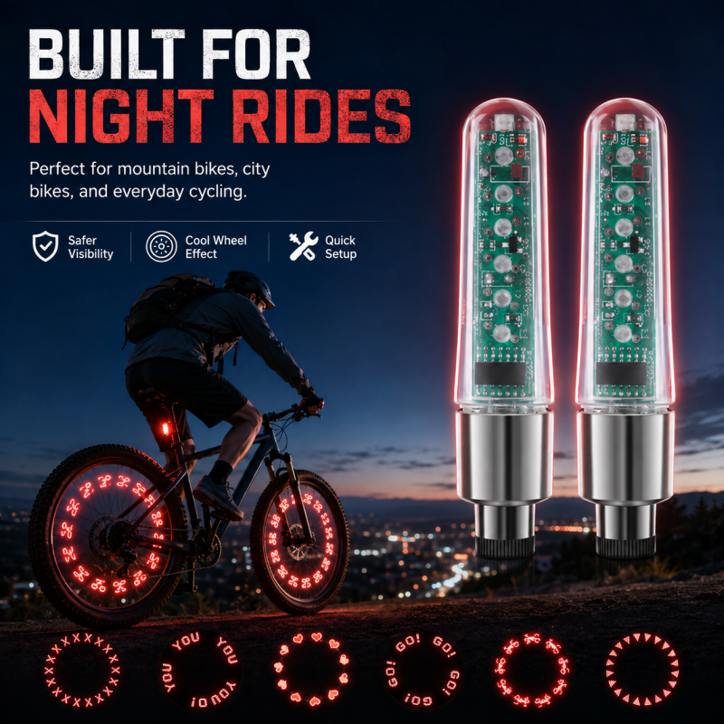 Waterproof Bike Valve Stem Lights