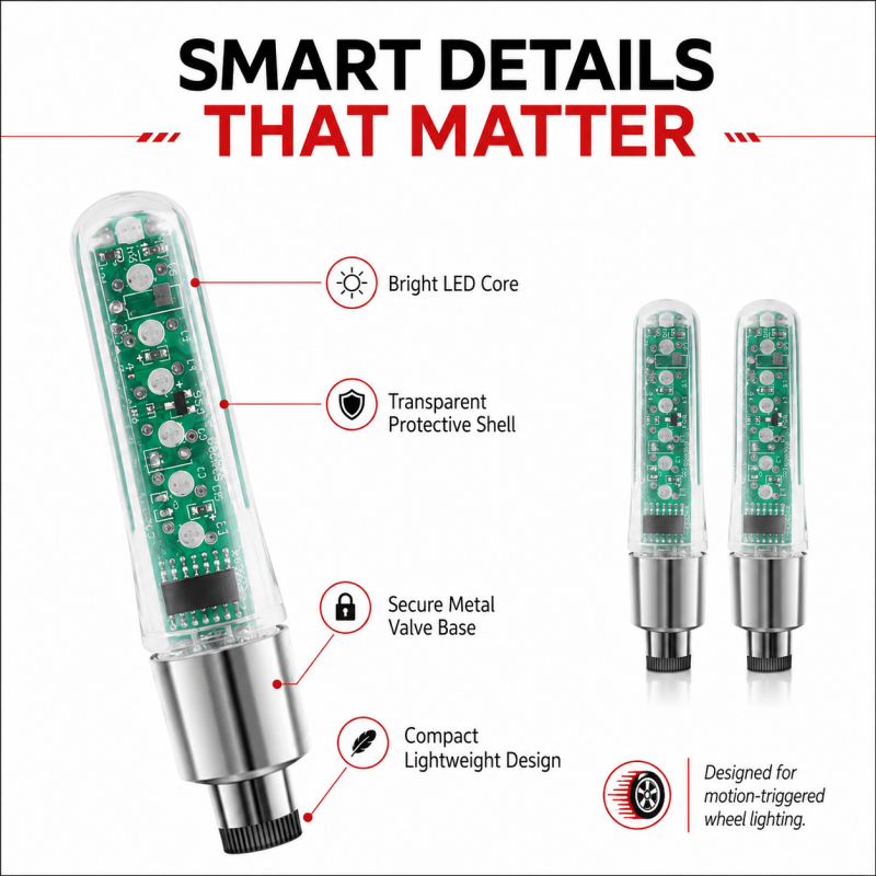 Waterproof Bike Valve Stem Lights