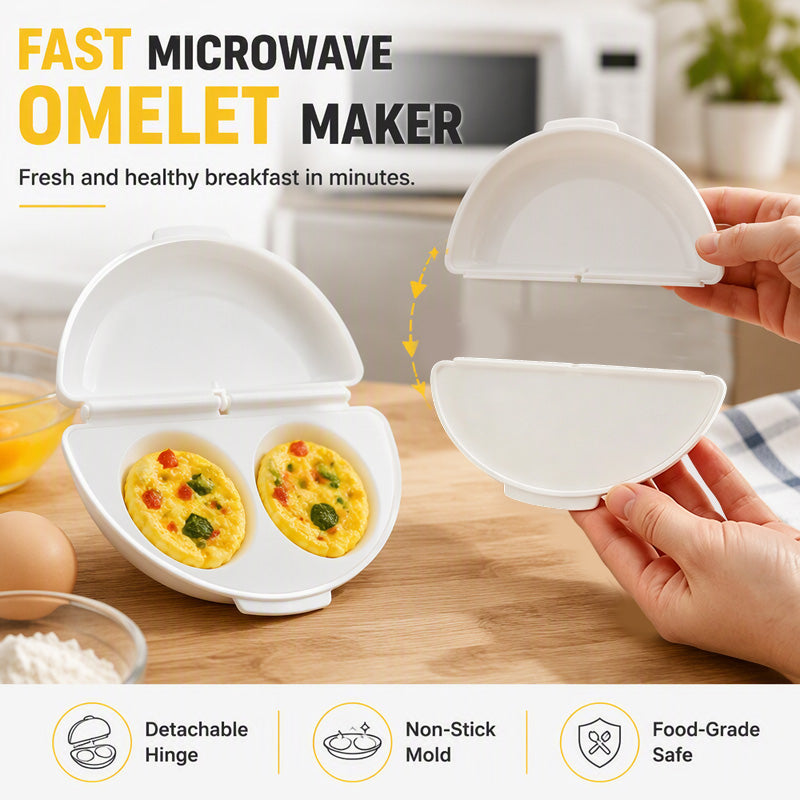 2-in-1 Microwave Egg Cooker and Fried Egg Mold