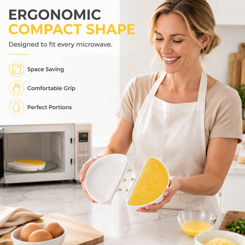 2-in-1 Microwave Egg Cooker and Fried Egg Mold