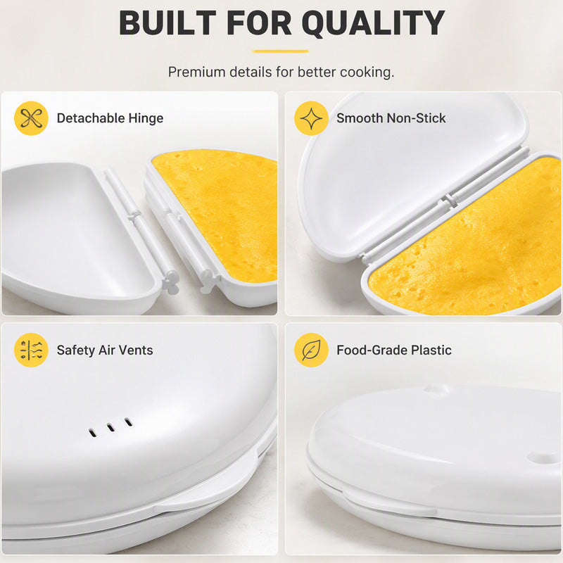 2-in-1 Microwave Egg Cooker and Fried Egg Mold