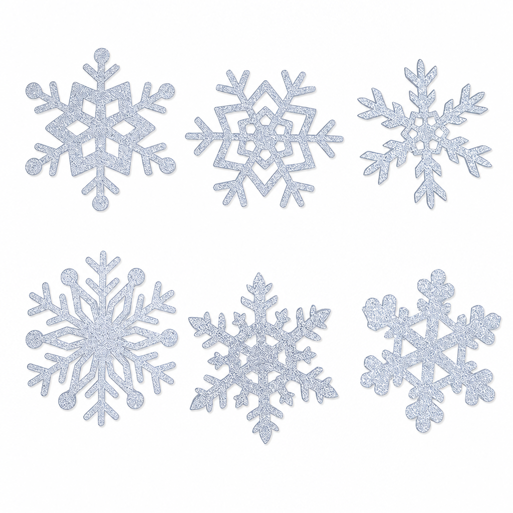 Glow-in-the-Dark Snowflake Wall Stickers