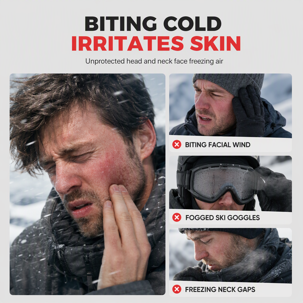 Warm Fleece-Lined Balaclava & Ski Mask for Cycling and Skiing
