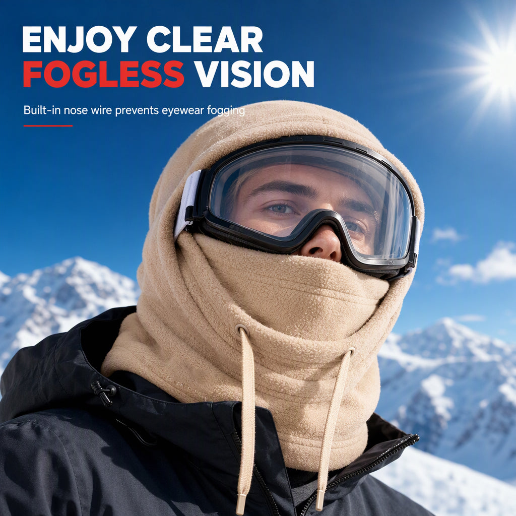 Warm Fleece-Lined Balaclava & Ski Mask for Cycling and Skiing