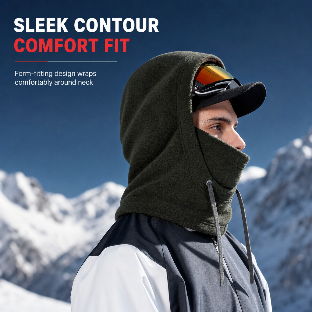 Warm Fleece-Lined Balaclava & Ski Mask for Cycling and Skiing