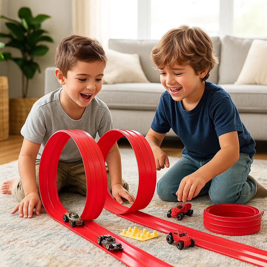 Flexible Racetrack Building Set