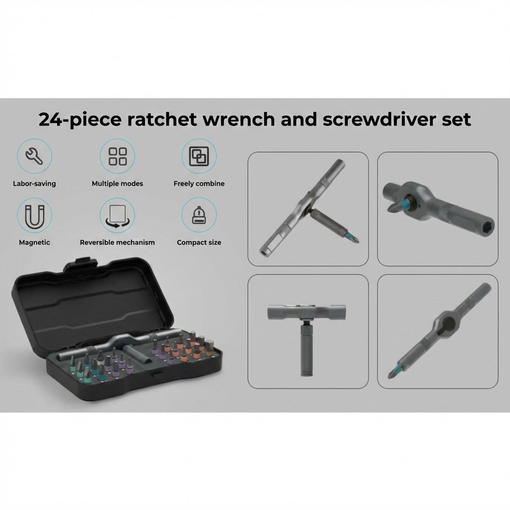 24-in-1 Compact Screwdriver Set