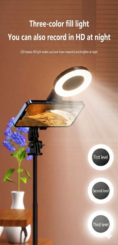 6-in-1 Selfie Stick Tripod with Light – Bluetooth Tripod with Remote (For iPhone & Android)