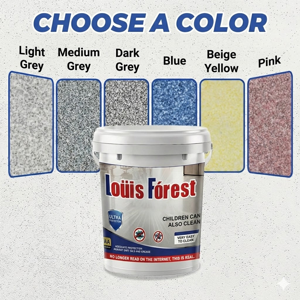 Epoxy Marble Effect Poured Floor – High Gloss Floor Coating Complete Kit (Scratch Resistant & Waterproof)
