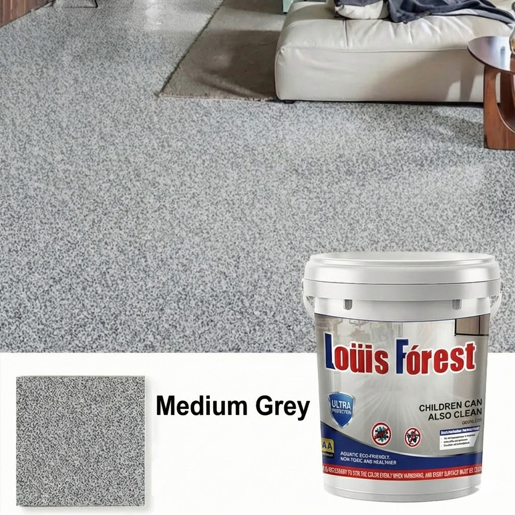 Epoxy Marble Effect Poured Floor – High Gloss Floor Coating Complete Kit (Scratch Resistant & Waterproof)