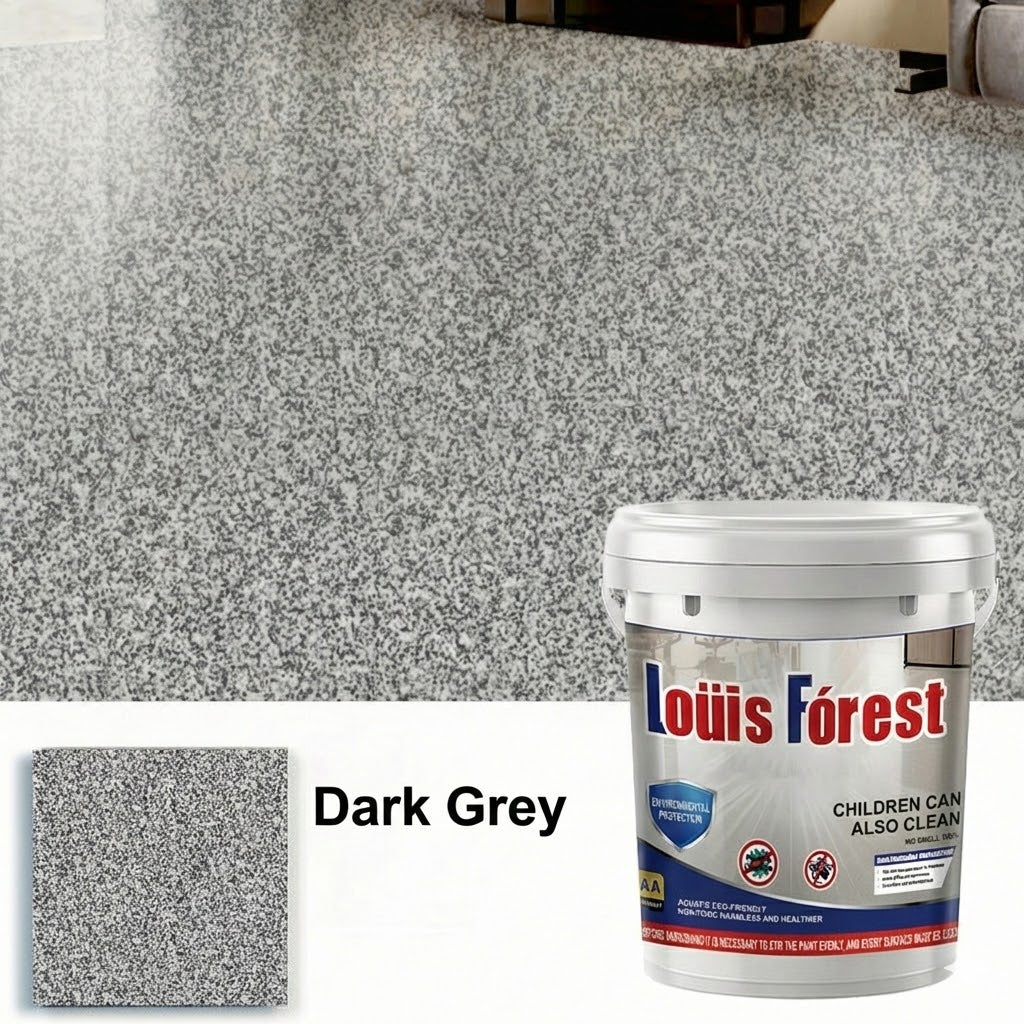 Epoxy Marble Effect Poured Floor – High Gloss Floor Coating Complete Kit (Scratch Resistant & Waterproof)