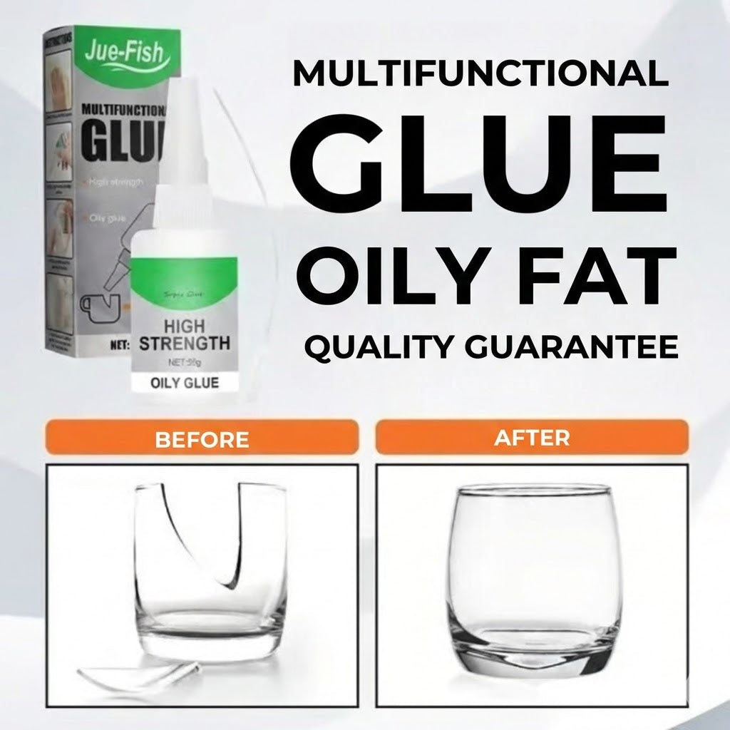 Extra Strong Super Glue – Universal Instant Glue for Plastic, Wood & Ceramics (Clear)