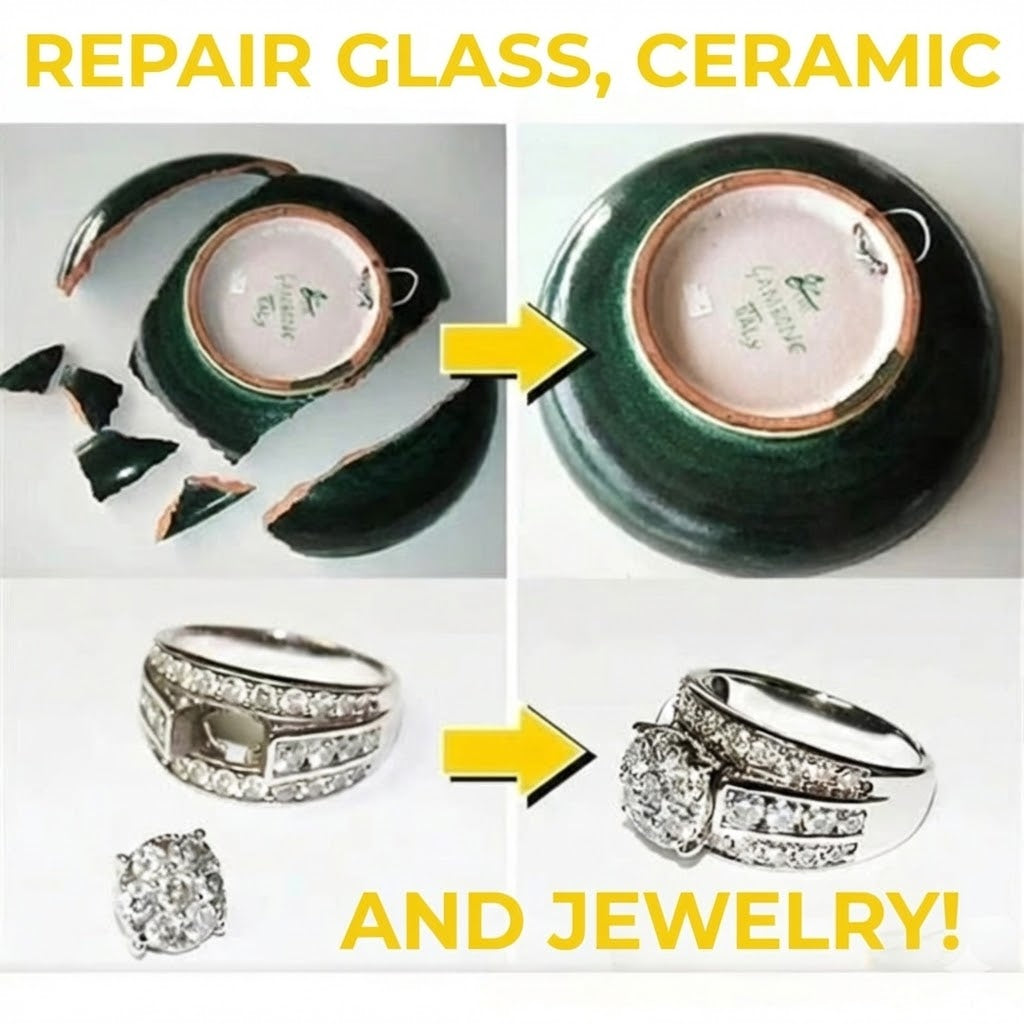 Extra Strong Super Glue – Universal Instant Glue for Plastic, Wood & Ceramics (Clear)