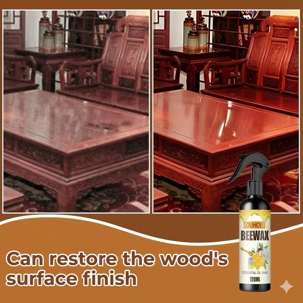 Natural Beeswax Wood Spray (Polish & Protect)